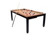 NORTH Essence Table de billard/Table à manger Noir/Noyer 7FT miniature