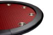 NORTH Texas Round Poker Table Red 8 Players thumbnail