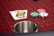 NORTH Texas Round Poker Table Red 8 Players thumbnail