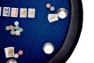 NORTH Table de poker Texas Bleue Ronde 8 personnes miniature