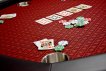 NORTH Octagon Table de poker rouge 8 places miniature
