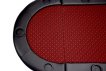 NORTH Tabletop Table de poker rouge 10 places miniature