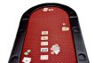 NORTH Tabletop Table de poker rouge 10 places miniature