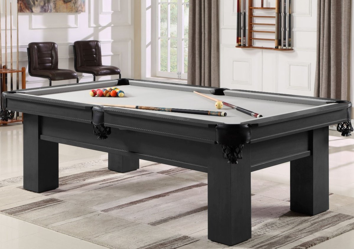 Table de billard TopTable Lexor Solide Mat Noir 8FT