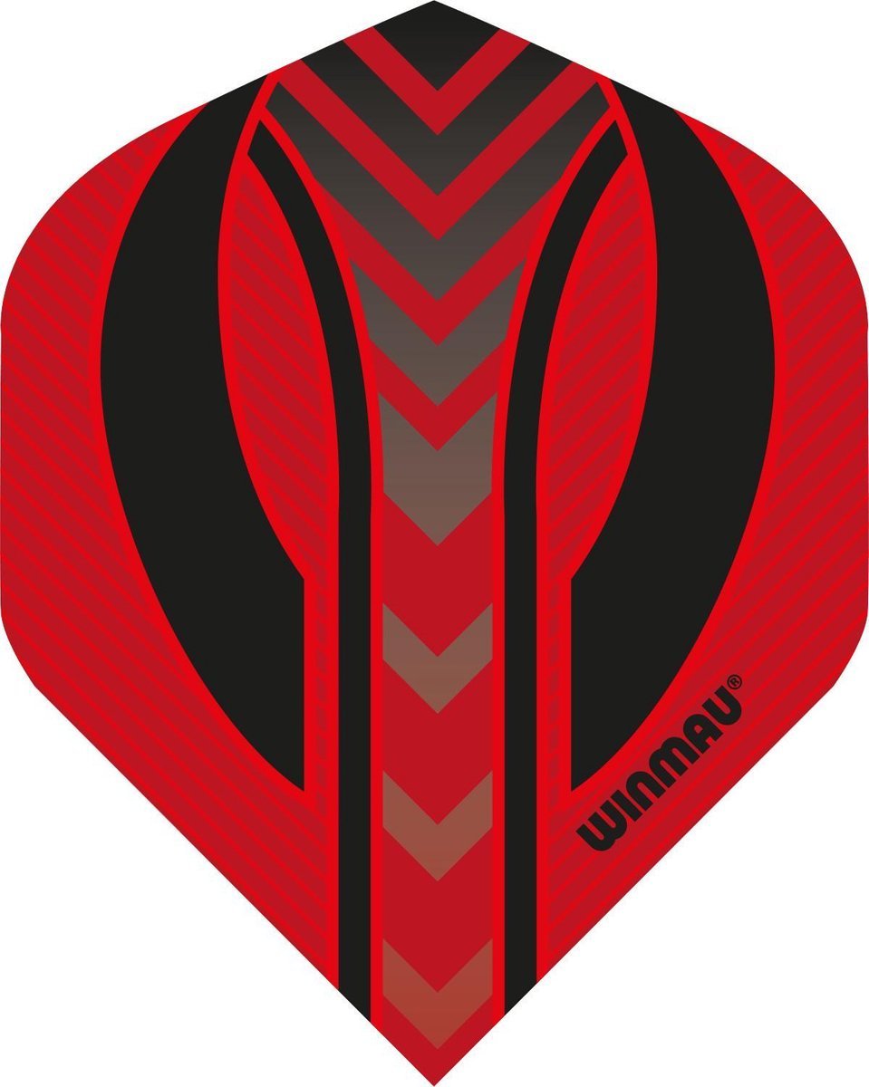 Winmau Mega Standard Red and Black Flights