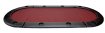 NORTH Tabletop Table de poker rouge 10 places miniature